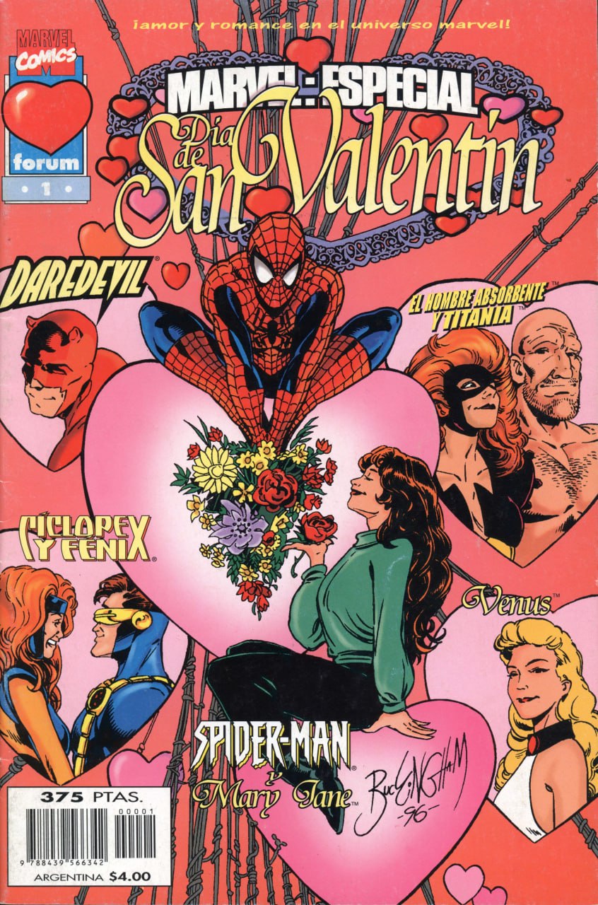 Portada ampliada de MARVEL ESPECIAL San Valentin