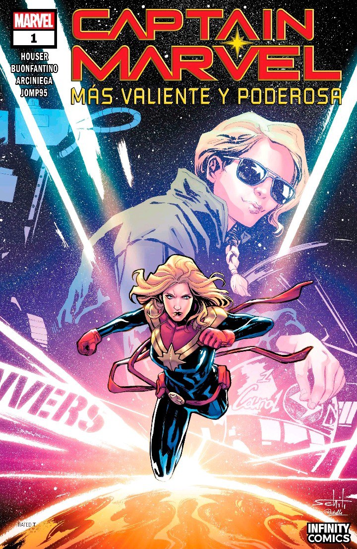 Portada ampliada de CAPTAIN MARVEL MAS VALIENTE Y PODEROSA