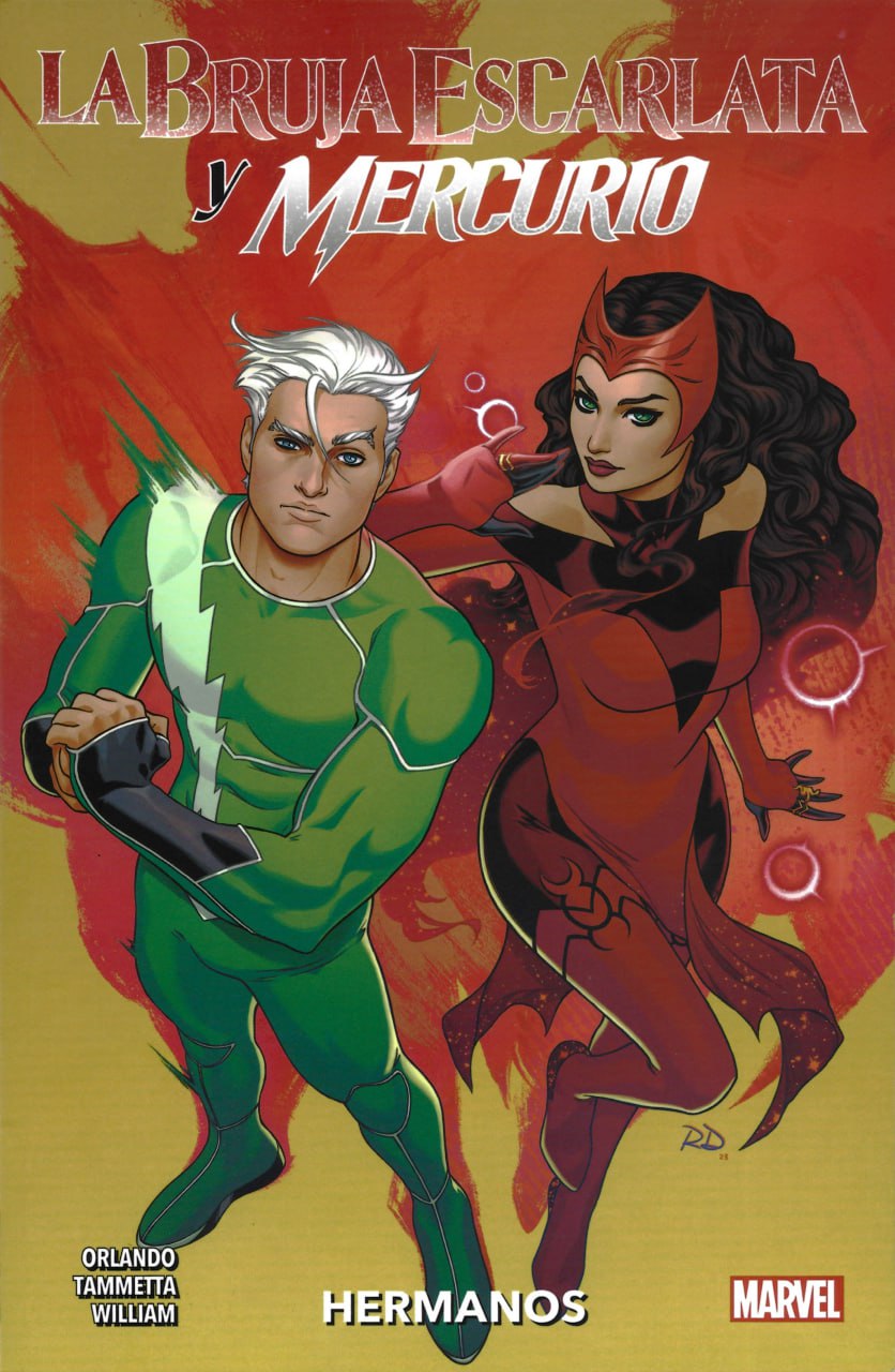 Portada ampliada de La Bruja Escarlata y Mercurio