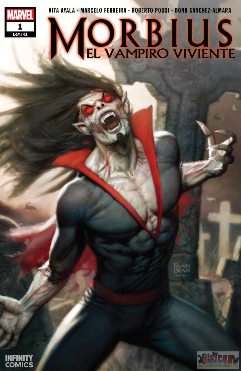 Portada ampliada de MORBIUS EL VAMPIRO VIVIENTE