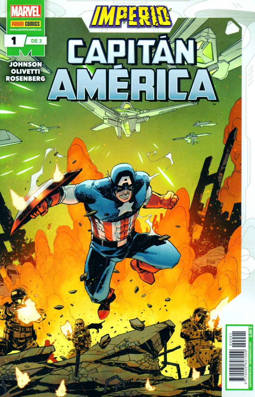 Portada ampliada de Capitan America