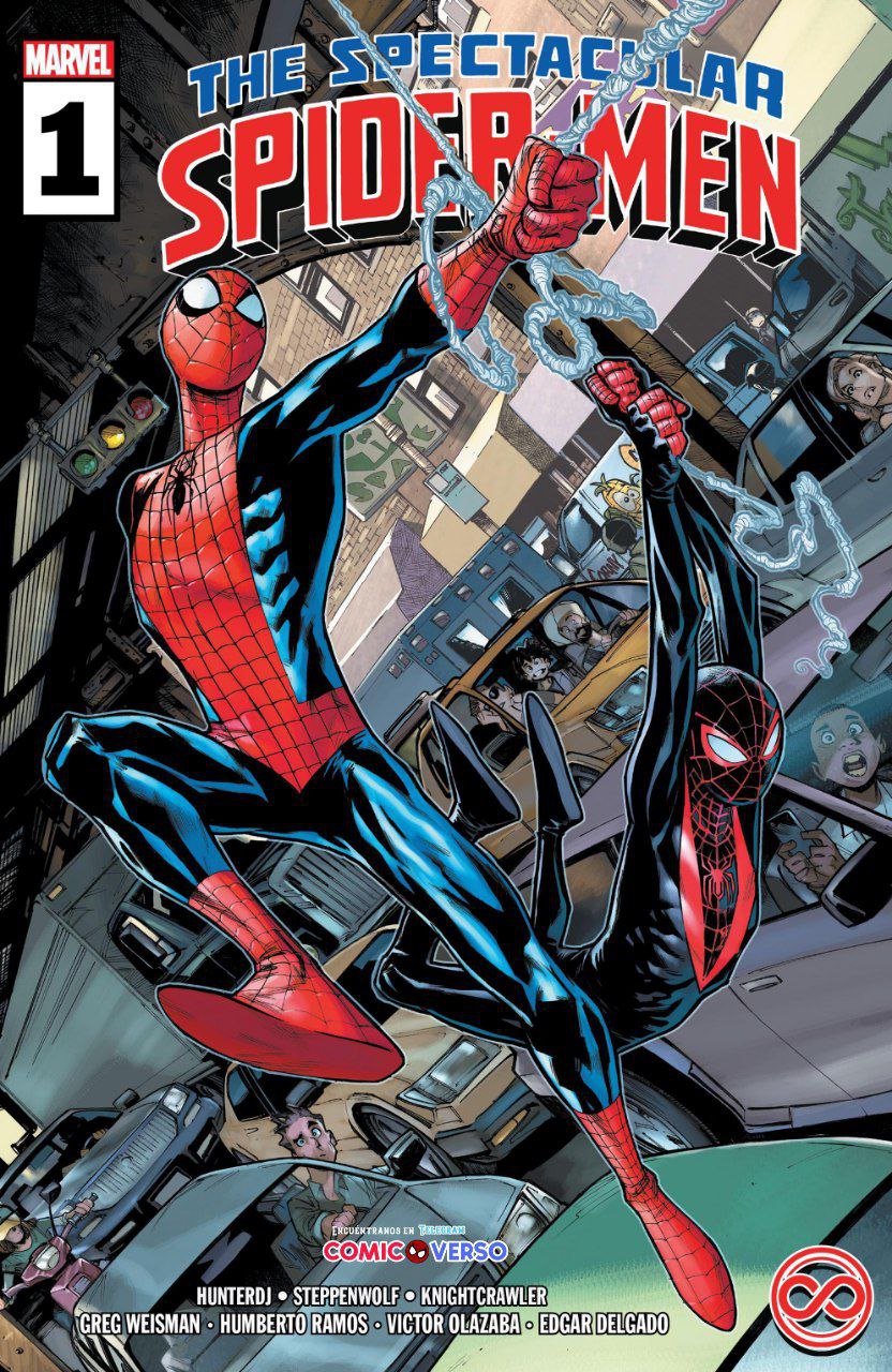 Portada ampliada de THE SPECTACULAR SPIDER-MEN
