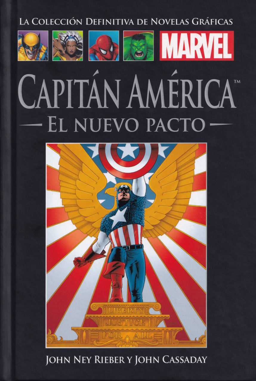 Portada ampliada de Capitán América - El Nuevo Pacto
