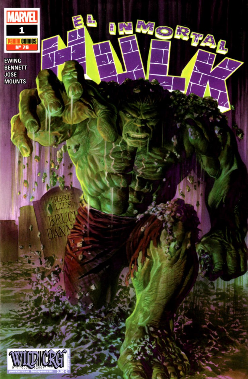 Portada ampliada de El Inmortal Hulk
