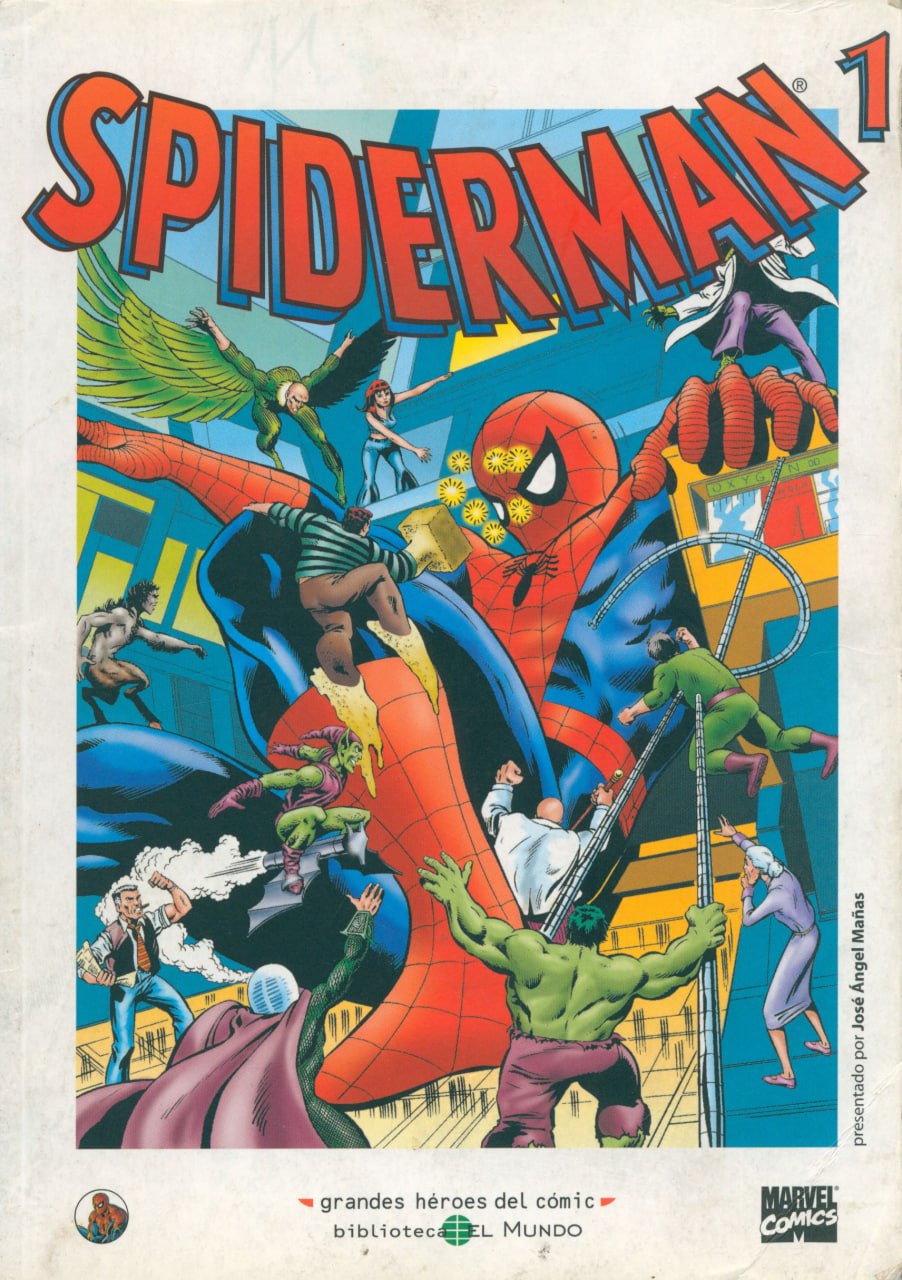 Portada ampliada de SPIDERMAN