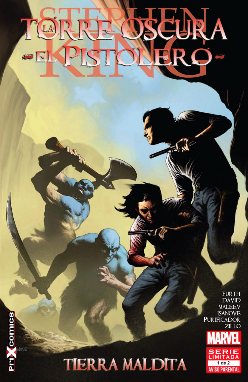 Portada ampliada de STEPHEN KING TORRE OSCURA EL PISTOLERO