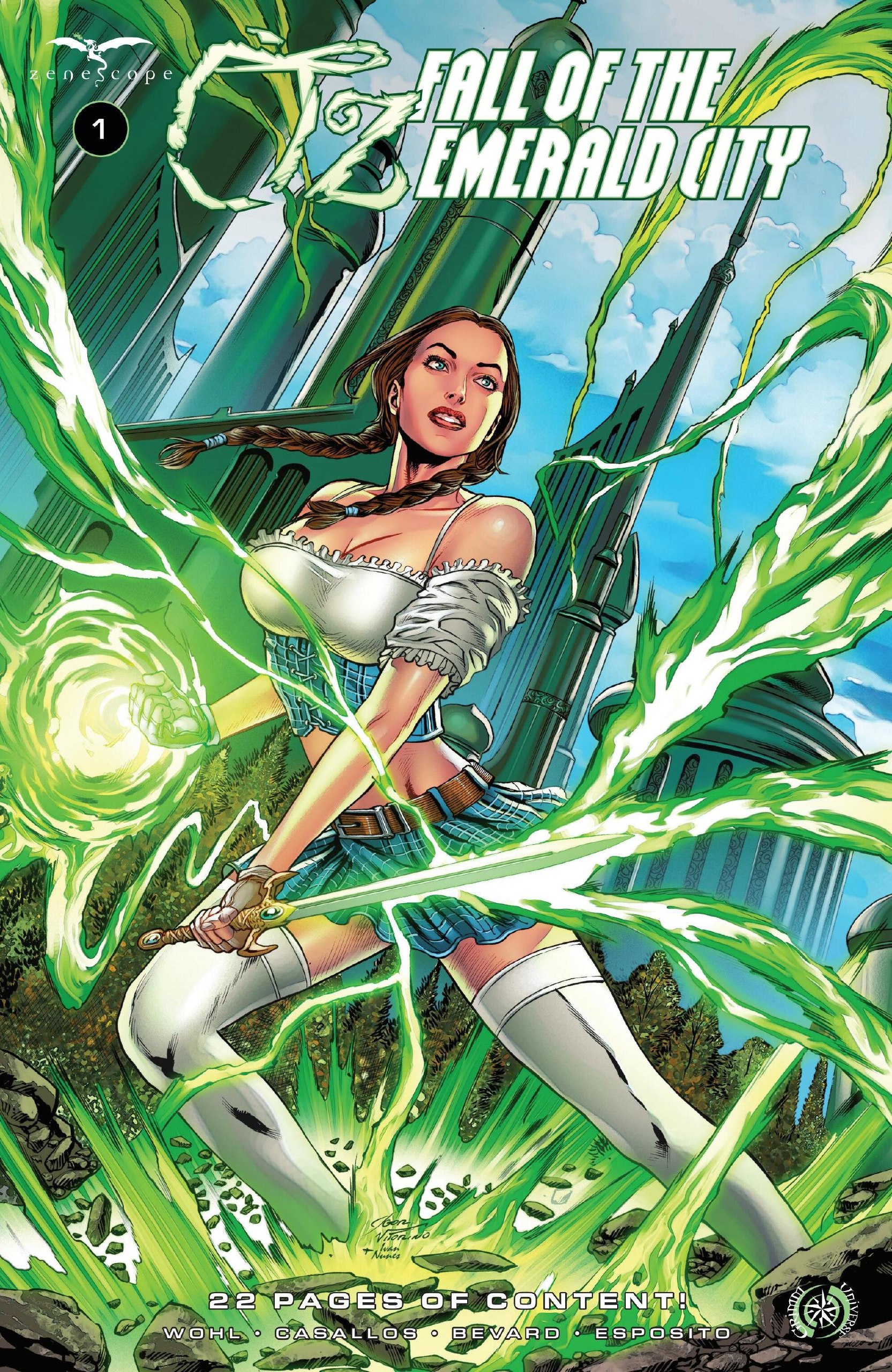 Portada ampliada de FALL OF THE EMERALD CITY