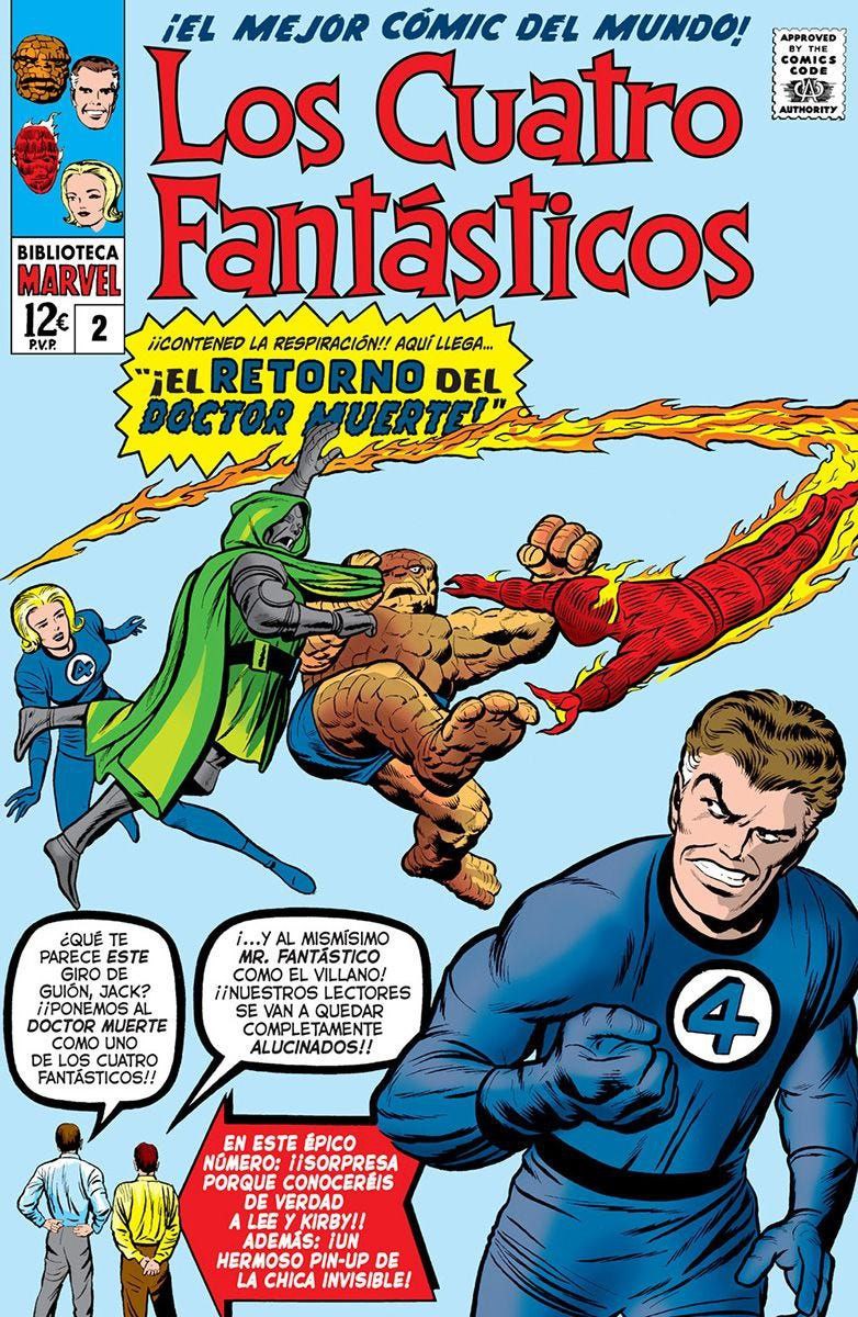 Portada ampliada de Los Cuatro Fantásticos