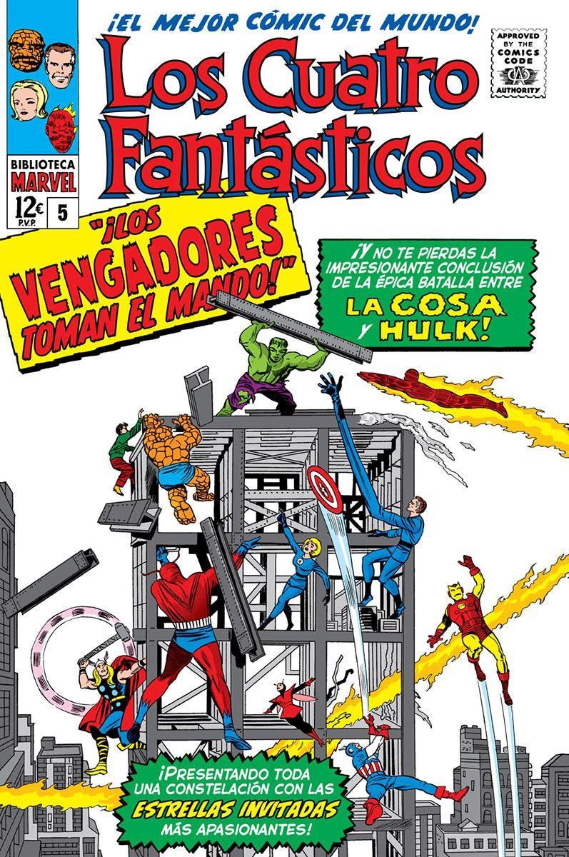 Portada ampliada de Los Cuatro Fantasticos