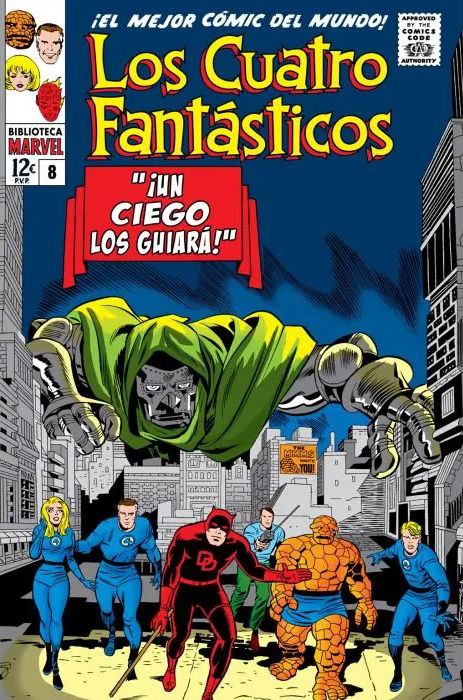Portada ampliada de Los Cuatro Fantásticos