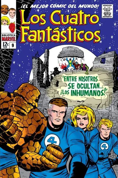 Portada ampliada de Los Cuatro Fantásticos