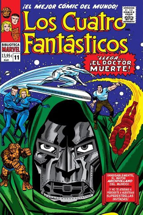 Portada ampliada de Los Cuatro Fantásticos