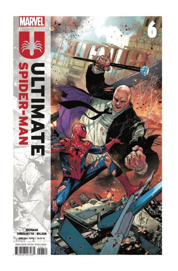 Portada ampliada de ULTIMATE SPIDER-MAN 6