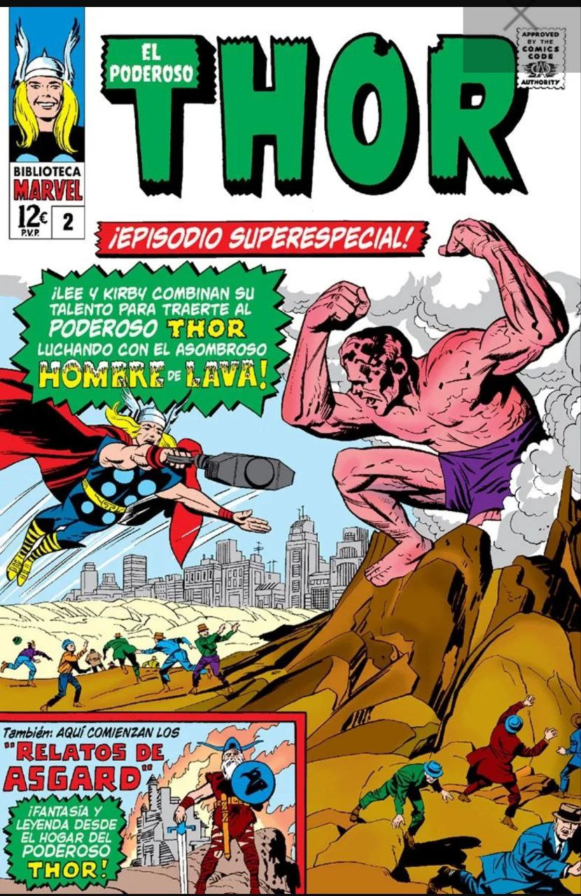 Portada ampliada de EL PODEROSO THOR