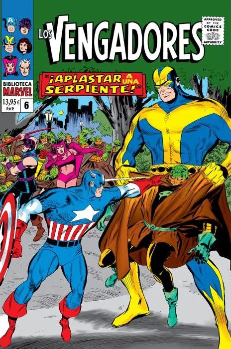 Portada ampliada de LOS VENGADORES