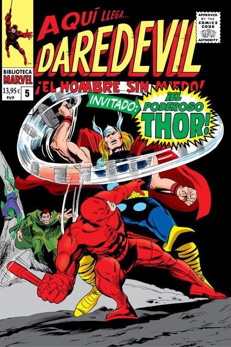Portada ampliada de AQUÍ LLEGA DAREDEVIL EL HOMBRE SIN MIEDO!