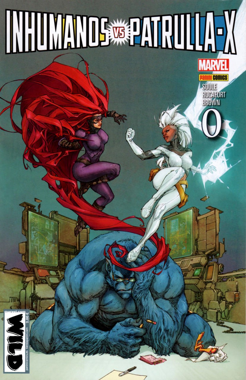 Portada ampliada de INHUMANDOS VS PATRULLA-X
