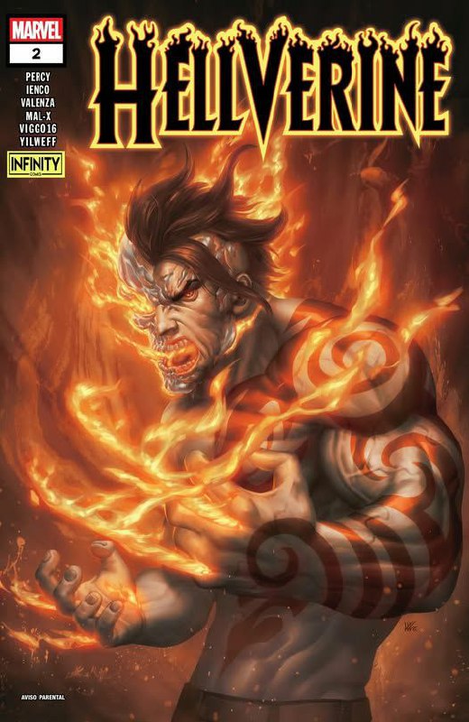 Portada ampliada de Hellverine