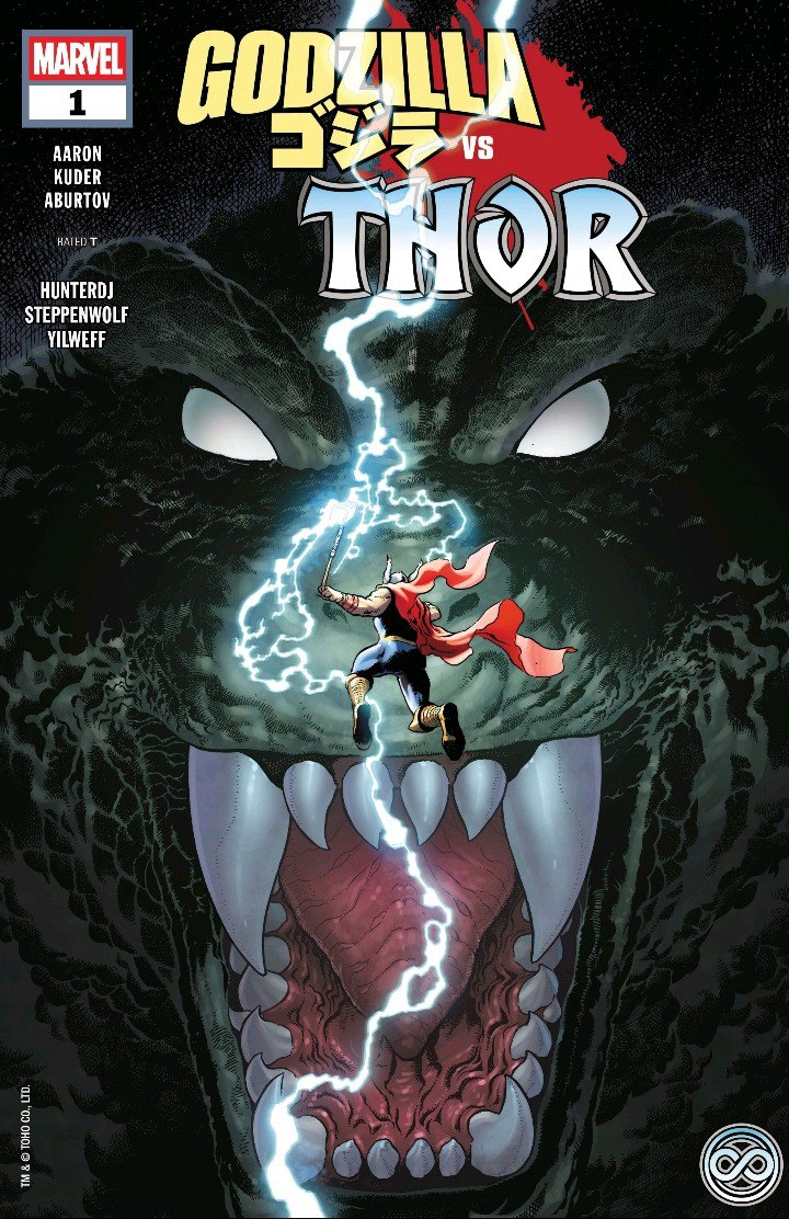 Portada ampliada de Godzilla vs Thor