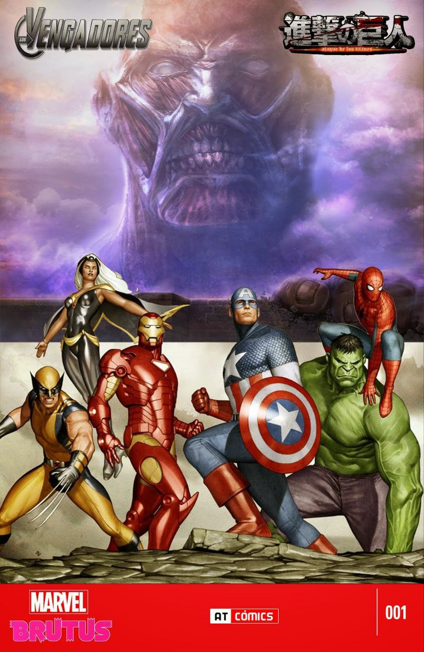Portada ampliada de ATTACK ON AVENGERS