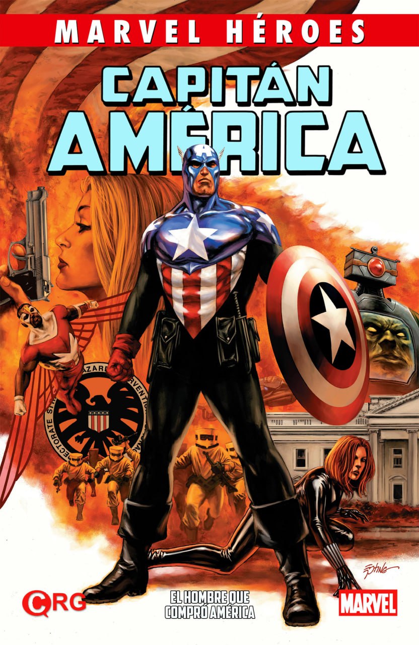 Portada ampliada de Capitán América - El Hombre que Compró América Autor/es: Ed Brubaker, Steve Epting, Roberto De La Torre y Luke Ross Fech