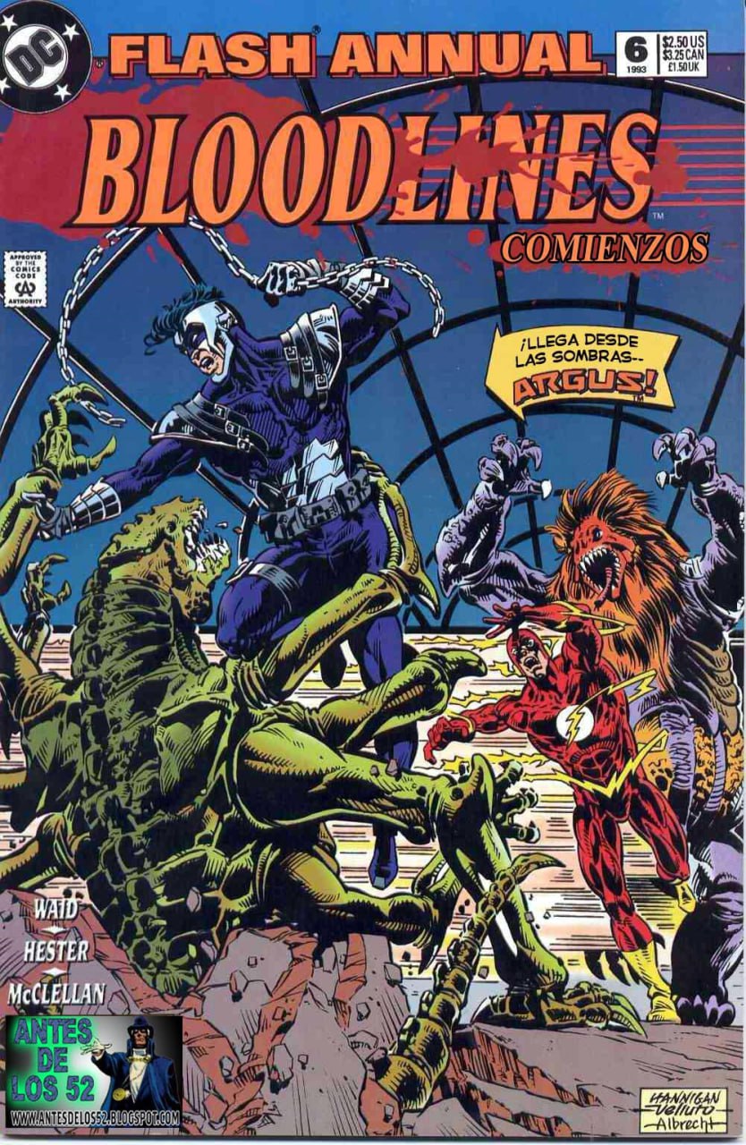 Portada ampliada de FLASH ANNUAL BLOODLINES COMIENZOS