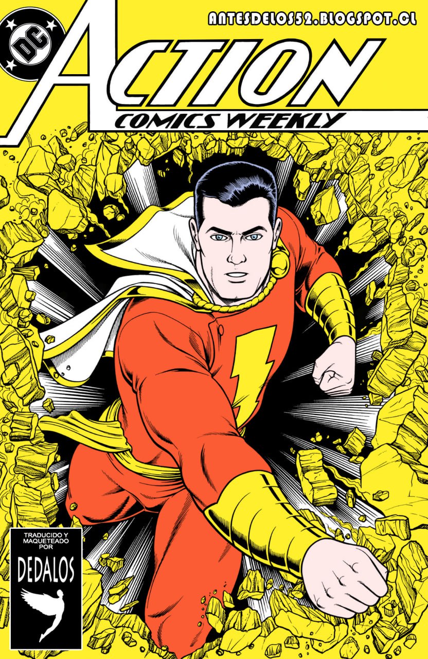 Portada ampliada de ACTION COMICS WEEKLY