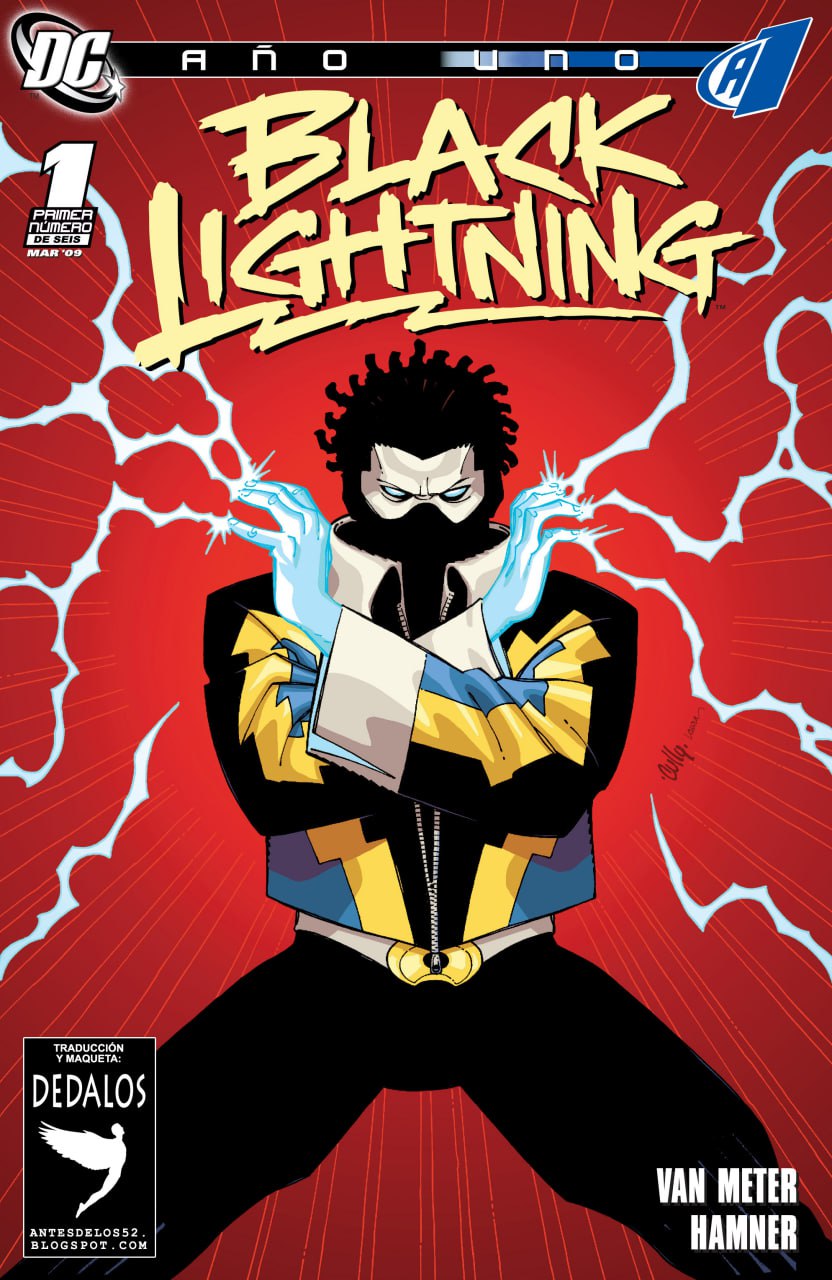 Portada ampliada de Black Lightning Año Uno (2009)