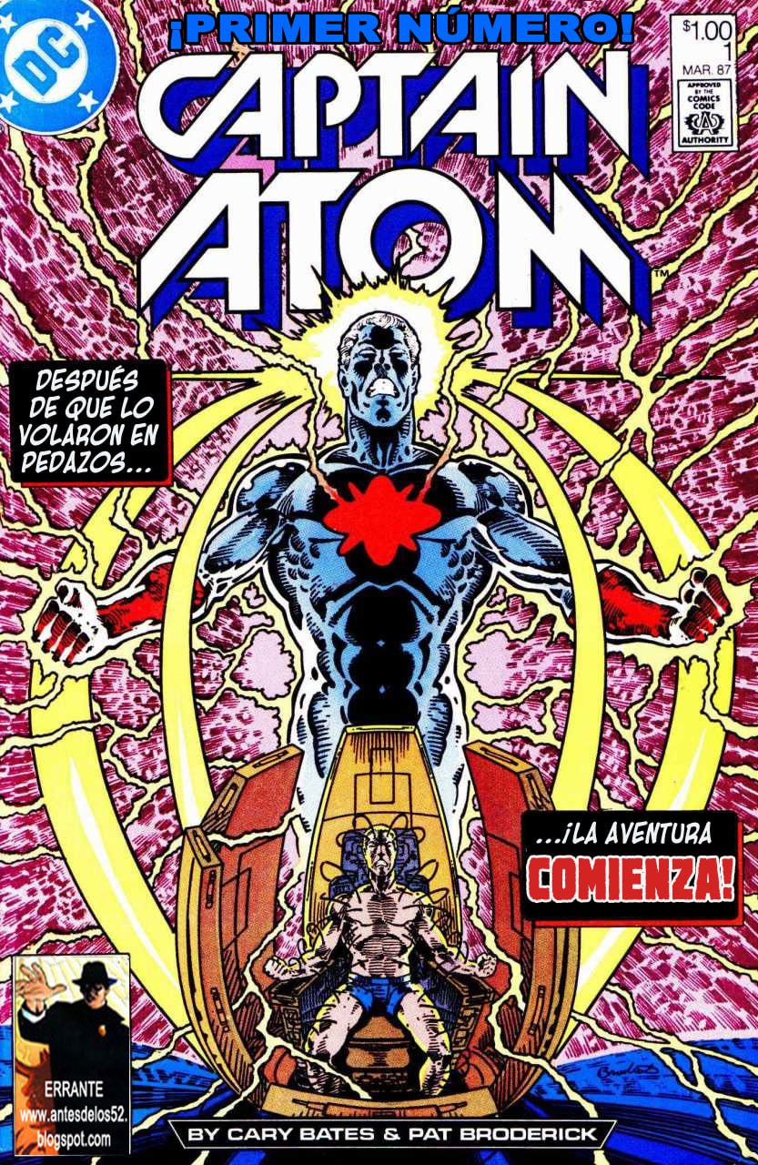 Portada ampliada de Captain Atom