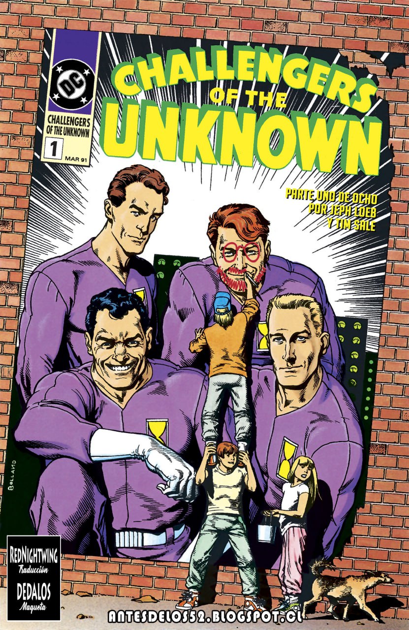 Portada ampliada de CHALLENGERS OF THE UNKNOWN