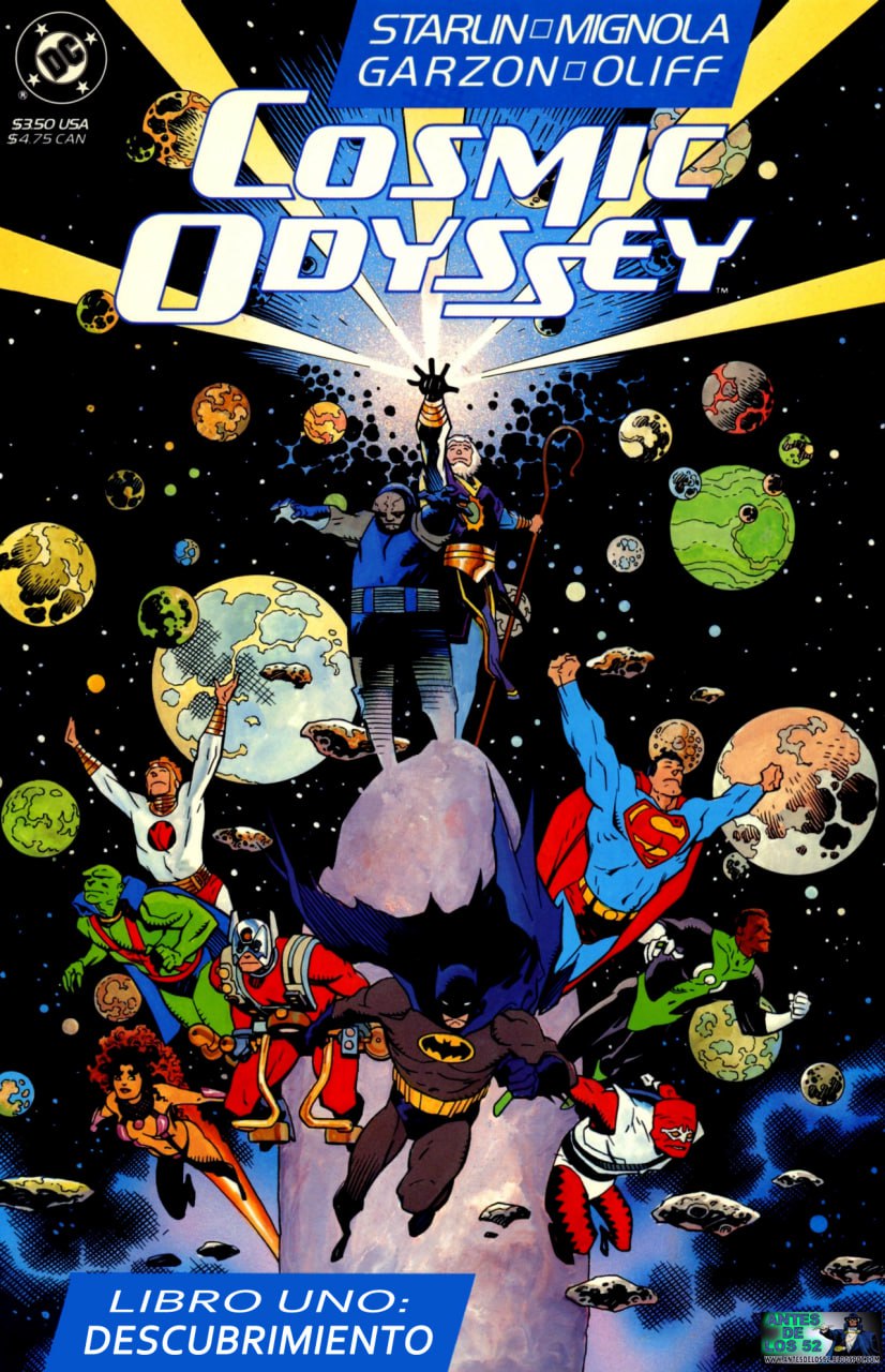 Portada ampliada de Cosmic Odyssey