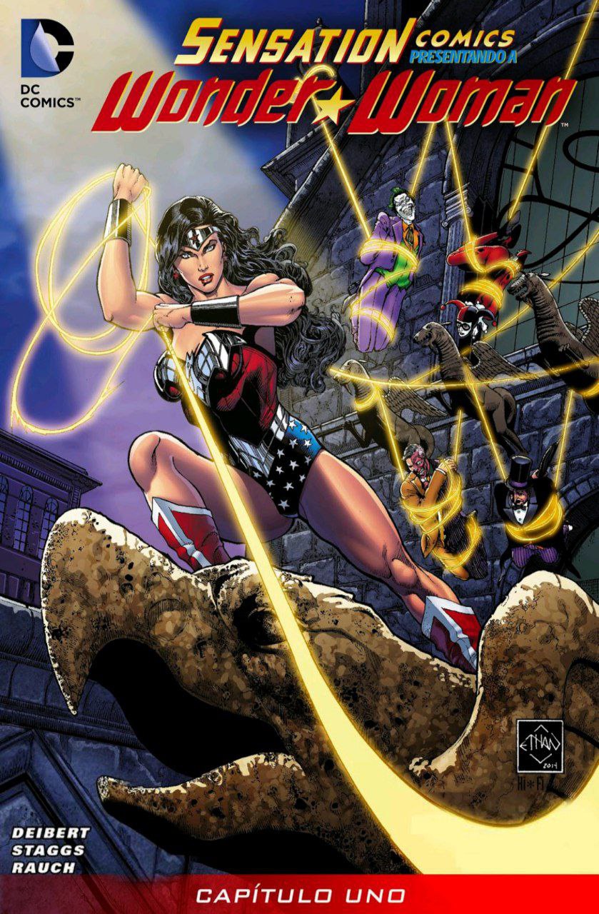 Portada ampliada de Sensation Comics presenta Wonder Woman