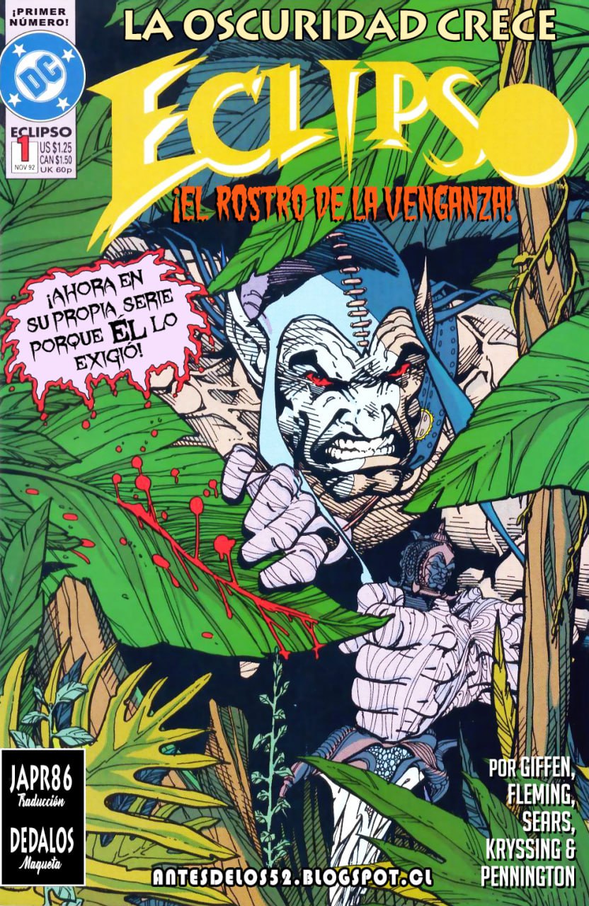 Portada ampliada de ECLIPSO: EL ROSTRO DE LA VENGANZA!