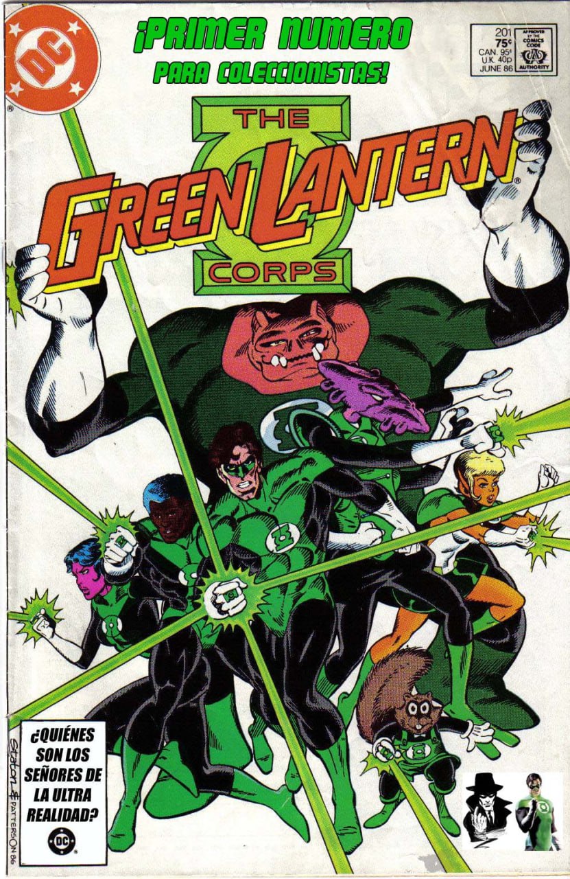 Portada ampliada de THE GREEN LANTERN CORPS
