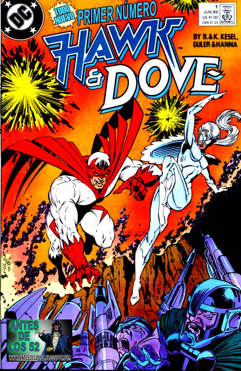 Portada ampliada de Hawk & Dove