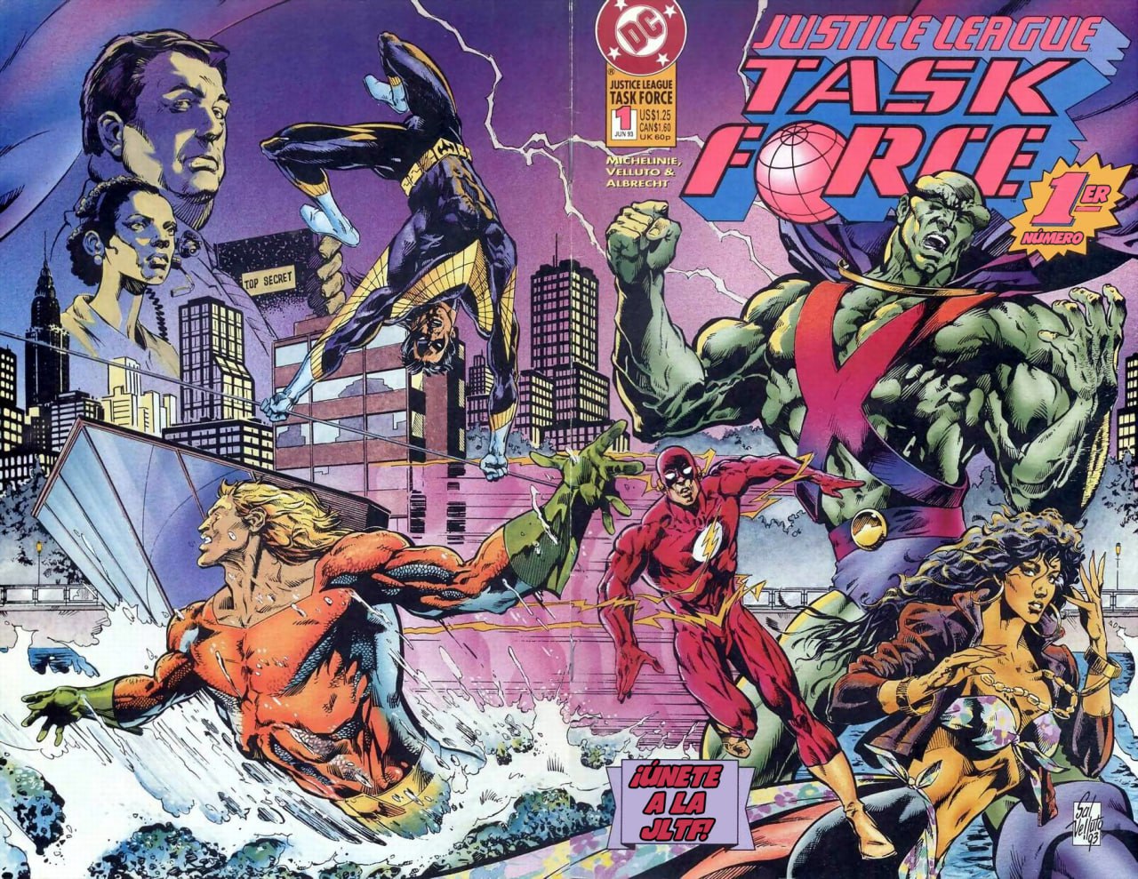 Portada ampliada de Justice League Task Force