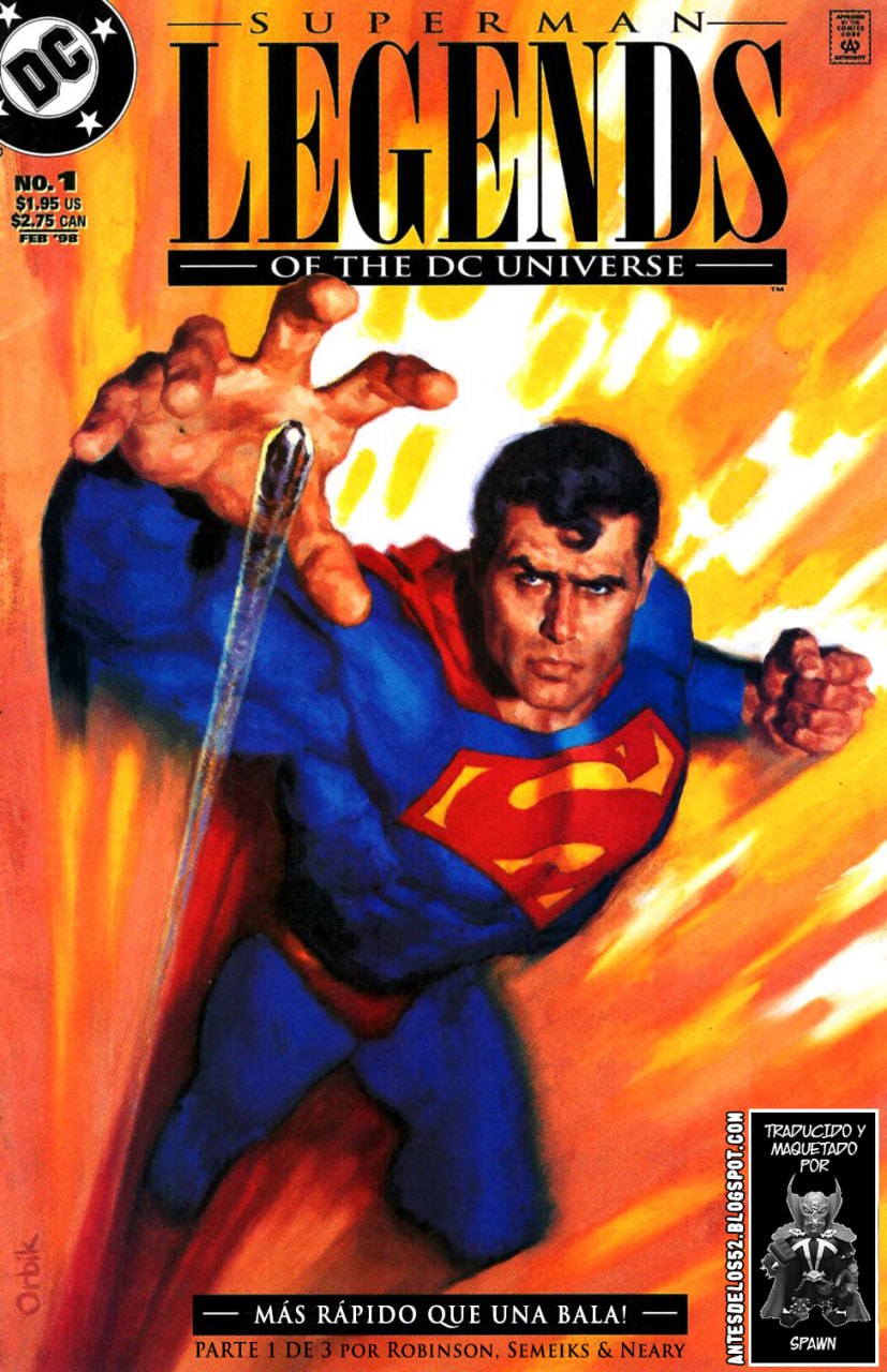 Portada ampliada de SUPERMAN LEGENDS OF THE DC UNIVERSE