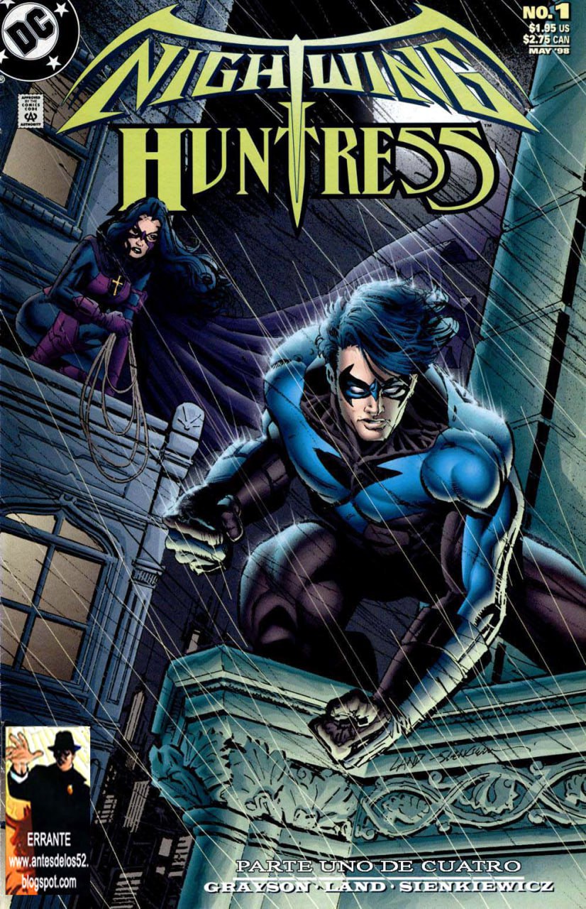 Portada ampliada de Nightwing Huntress