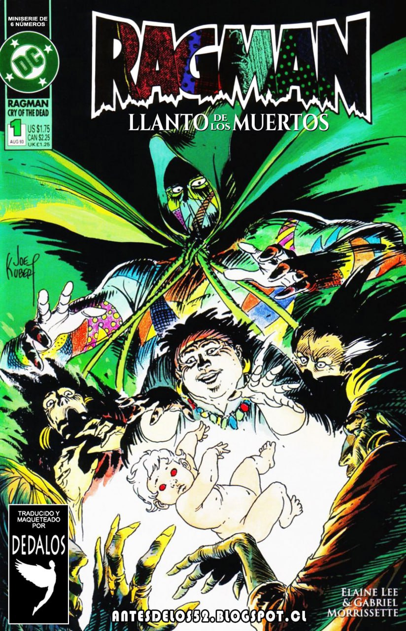 Portada ampliada de Ragman: Llanto de los Muertos