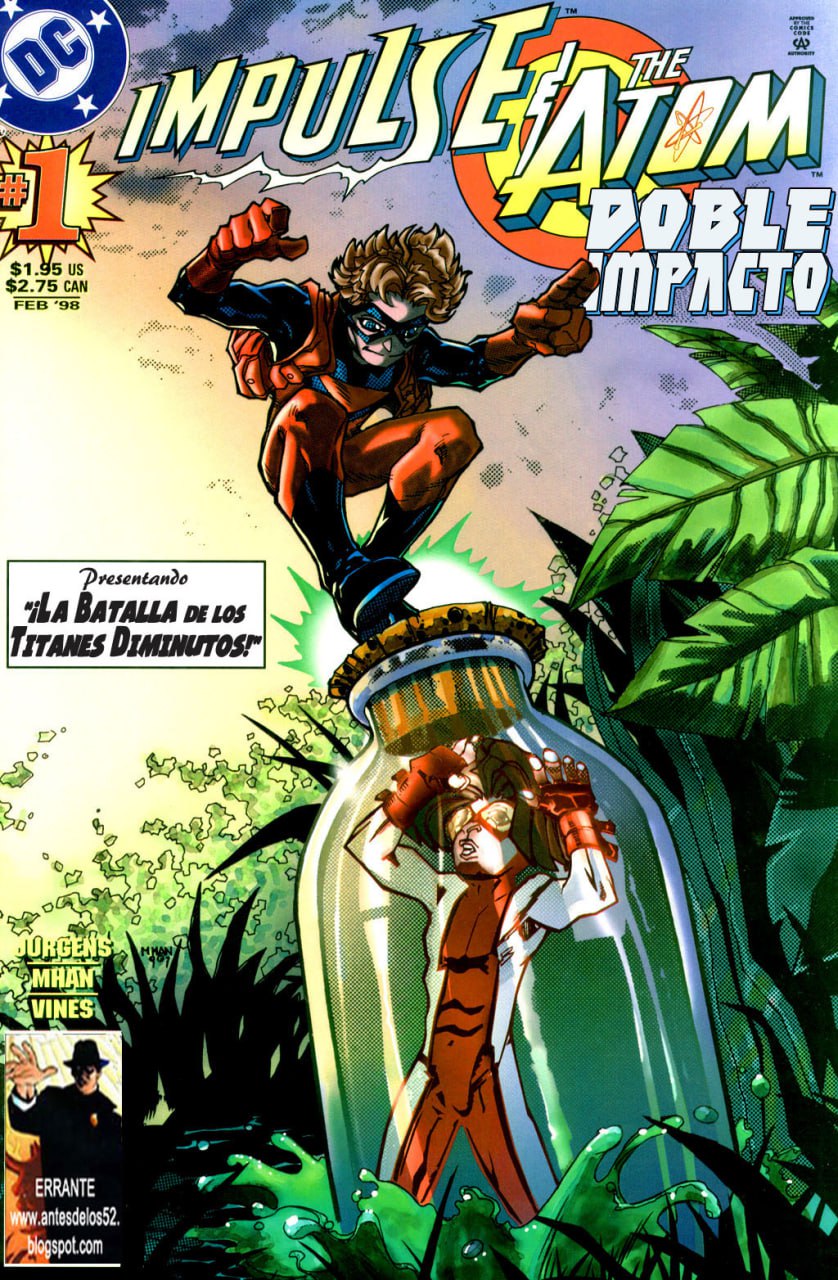 Portada ampliada de Impulse, The Atom Doble Impacto