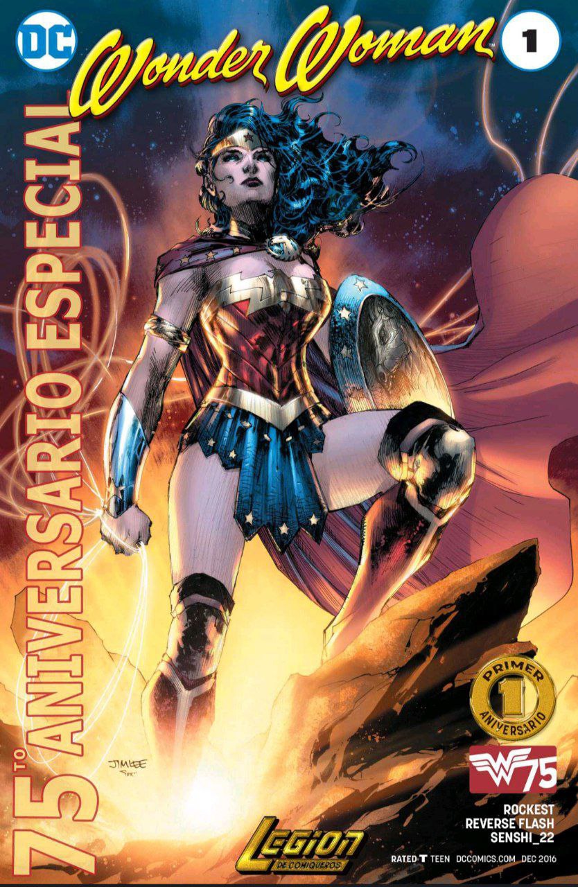 Portada ampliada de Wonder Woman