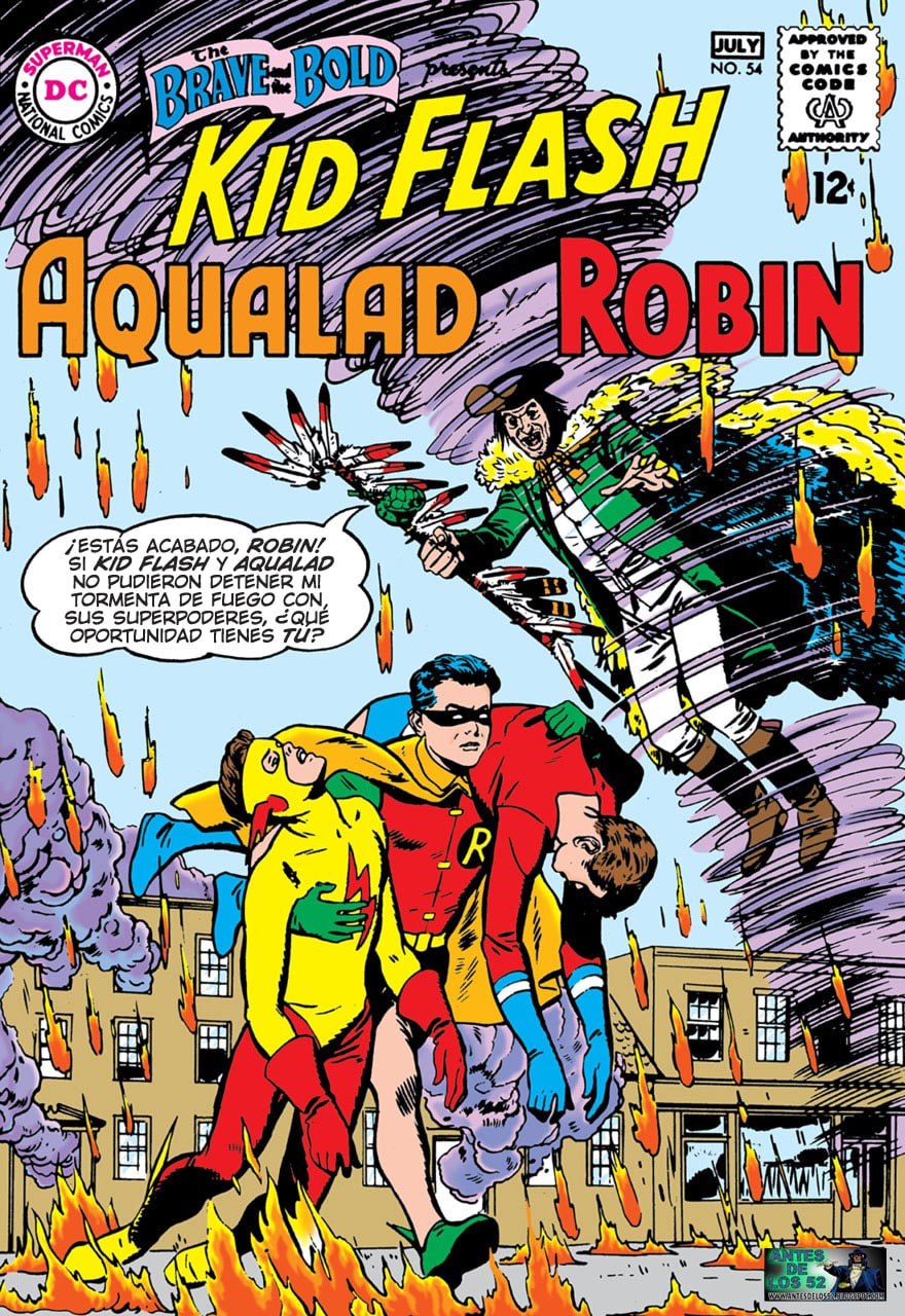 Portada ampliada de KID FLASH AQUALAD ROBIN