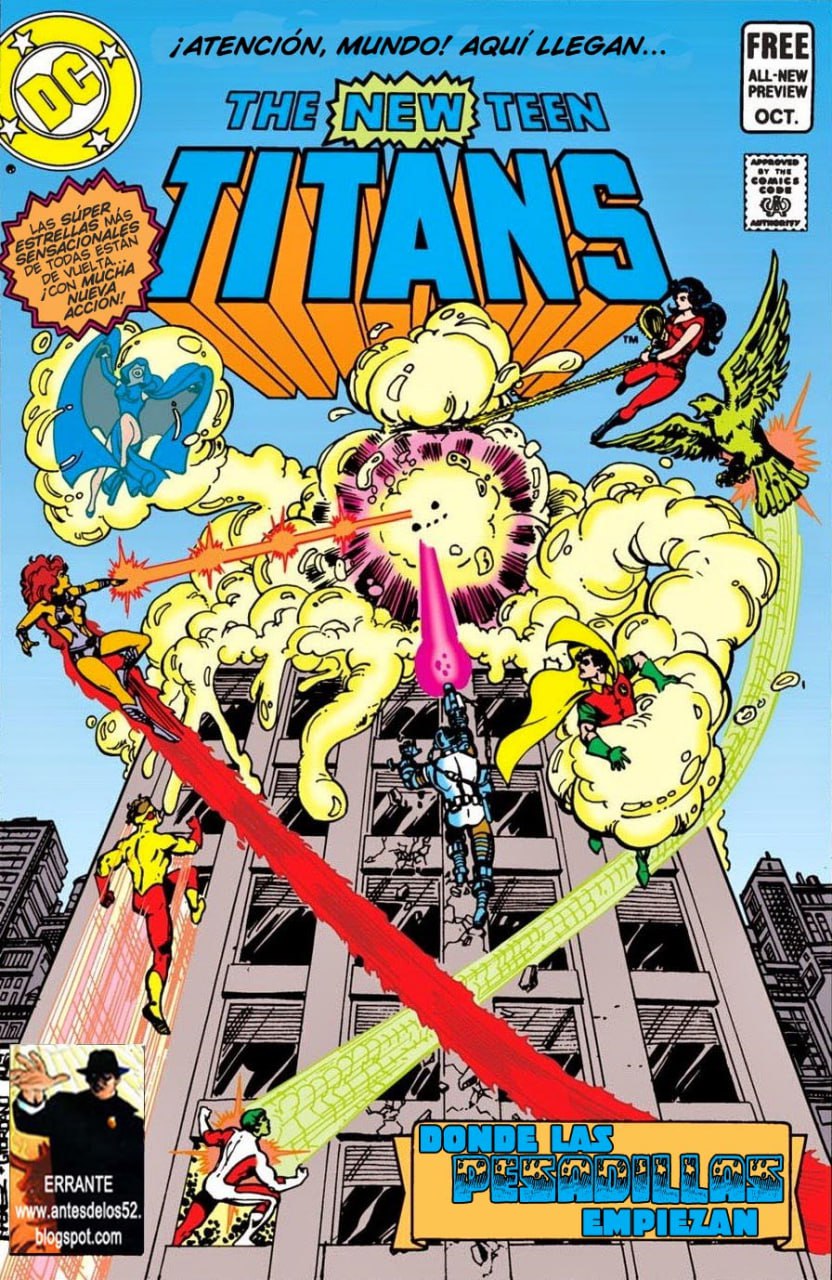 Portada ampliada de THE NEW TEEN TITANS