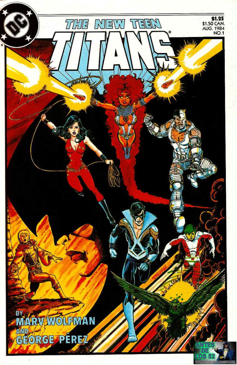Portada ampliada de THE NEW TEEN TITANS