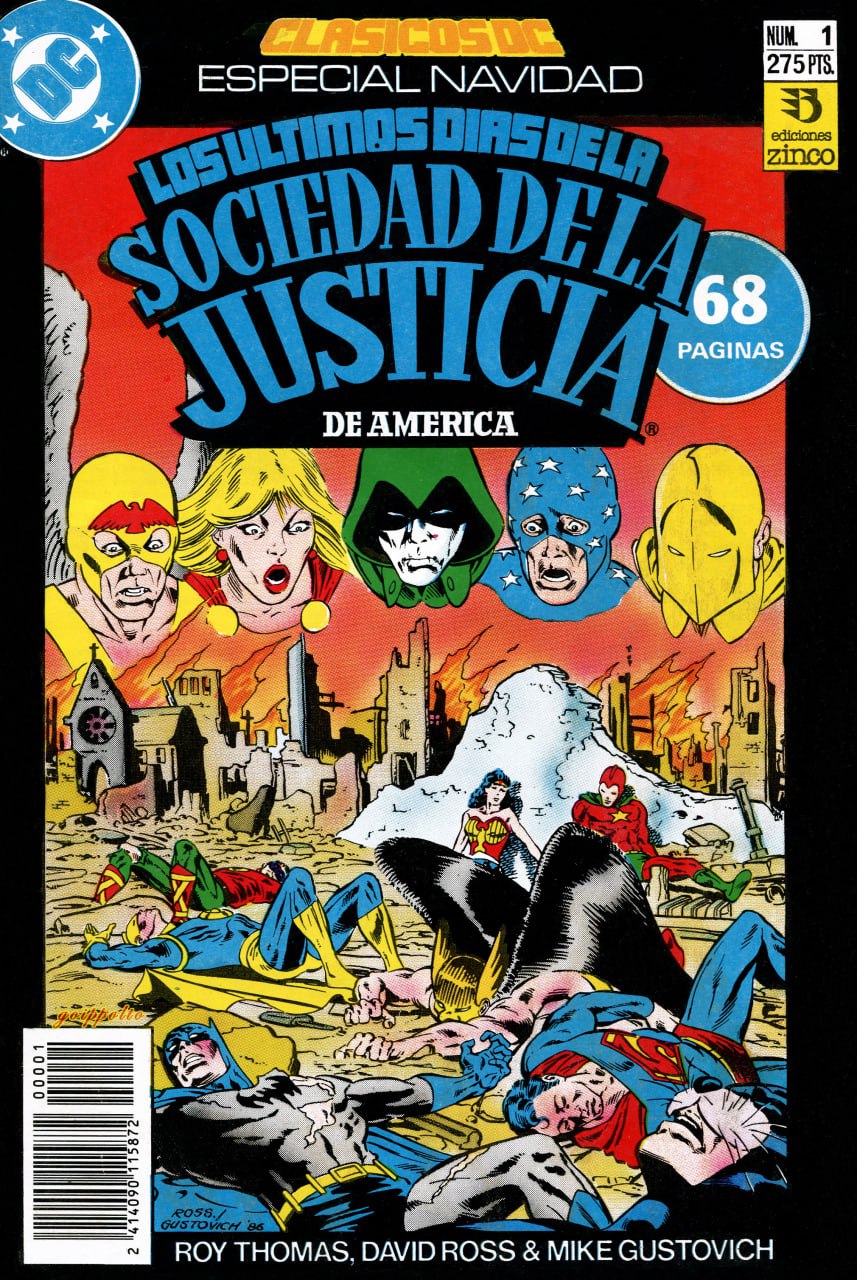 Portada ampliada de ESPECIAL NAVIDAD LOS ULTIMOS DIAS DE LA SOCIEDAD DE LA JUSTICIA DE AMERICA