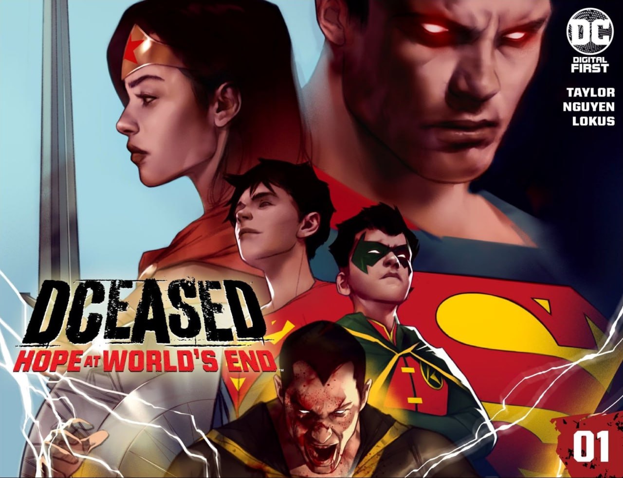 Portada ampliada de DCEASED HOPE AT WORLD'S END
