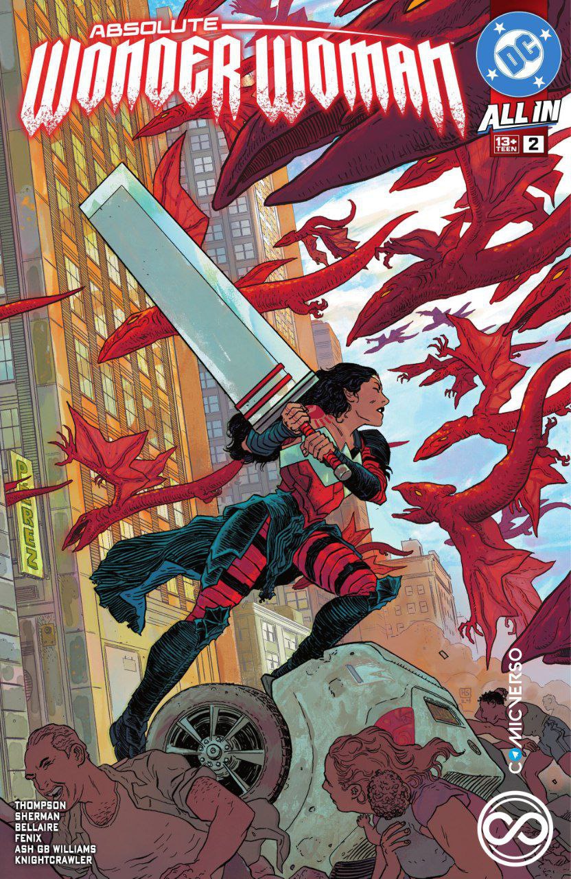 Portada ampliada de Absolute Wonder Woman