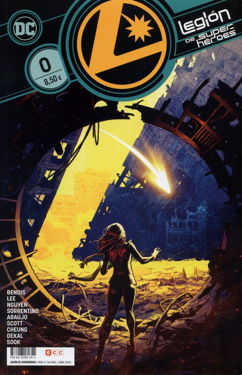 Portada ampliada de Legion of Super-Heroes