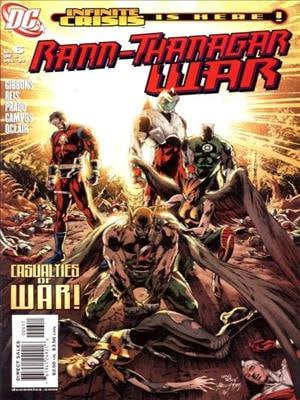 Portada ampliada de RANN- THANAGAR WAR
