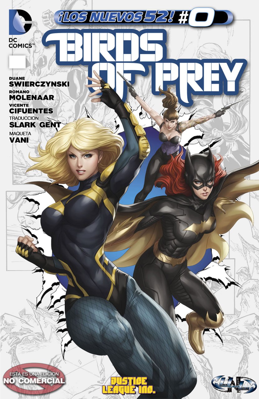 Portada ampliada de Birds of Prey